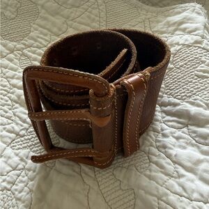Modern Brown Leather Belt